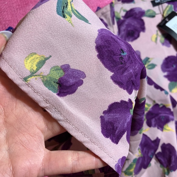 NWT flowery wrap mini summer dress - Picture 7 of 9